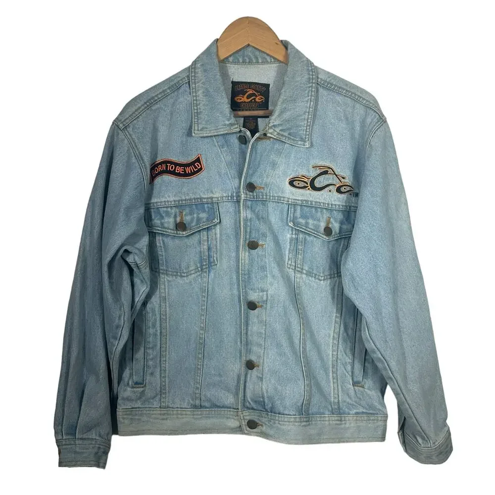 Orange County Choppers Denim Jacket Size Medium - Picture 1 of 8